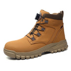 All-Season Steel Toe Safety Boots - Anti-Slip, Puncture-Proof, Smash-Resistant Lightweight  Work shoe