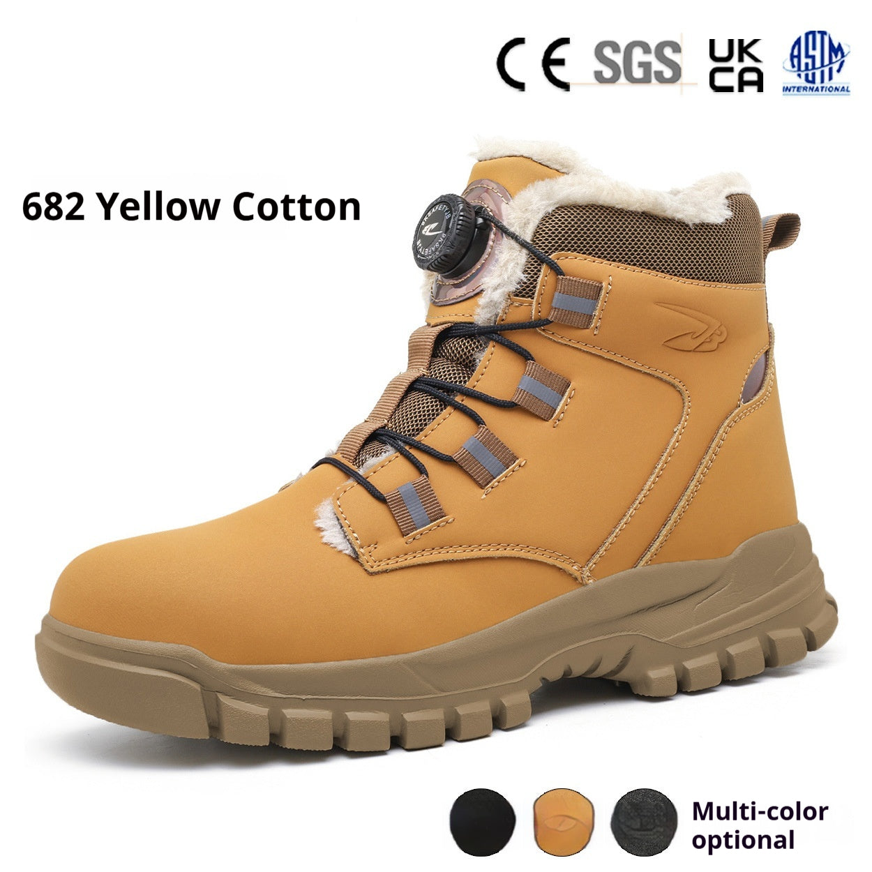 All-Season Steel Toe Safety Boots - Anti-Slip, Puncture-Proof, & Smash-Resistant | Lightweight Breathable Work Shoes for Men & Women