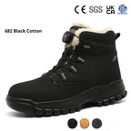 All-Season Steel Toe Safety Boots - Anti-Slip, Puncture-Proof, Smash-Resistant Lightweight  Work shoe