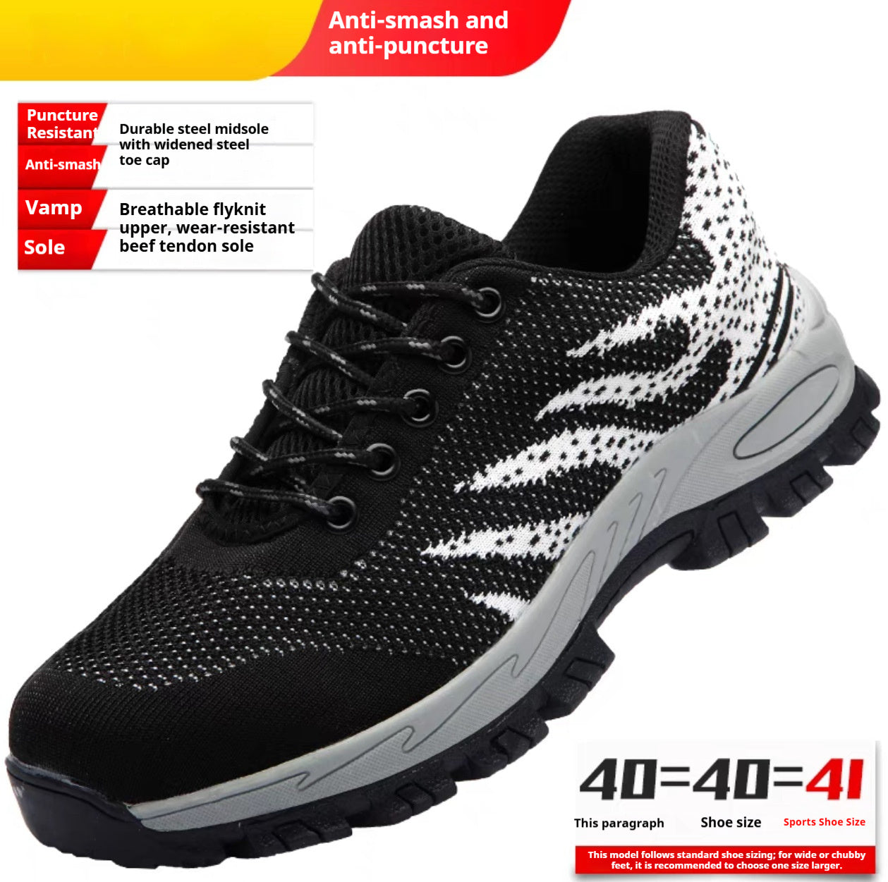 Women’s Steel Toe Safety Sneakers Comfortable, Lightweight, Impact Resistant and Wear Resistant