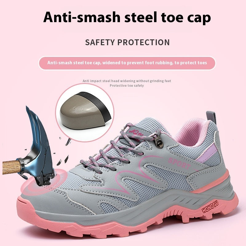 Ladies Work Shoes Anti-smashing And Anti-penetration Breathable Lightweight