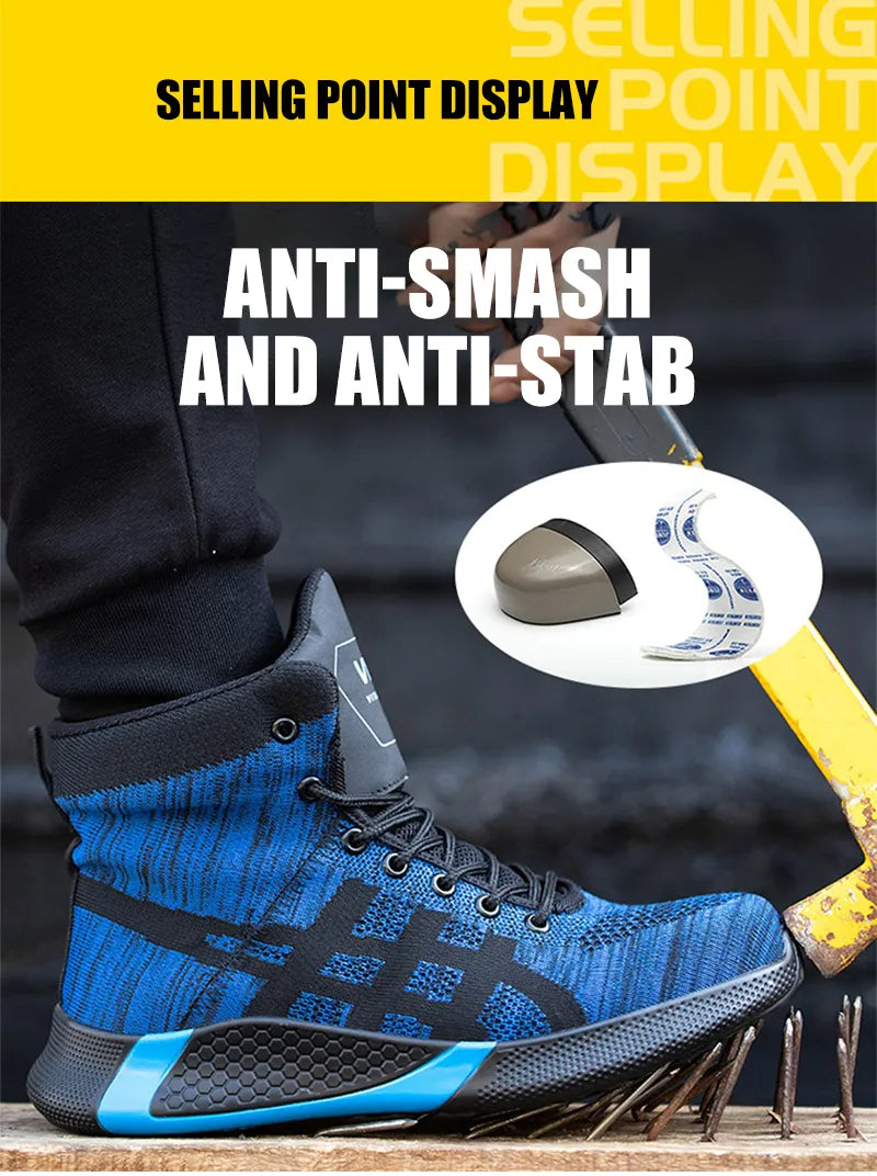 Winter safety shoe Insulated Steel Toe Work Boots Heavy-Duty Protection & Warmth