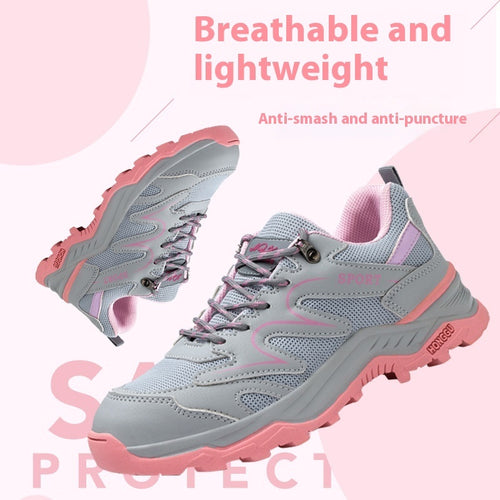 Ladies Work Shoes Anti-smashing And Anti-penetration Breathable Lightweight